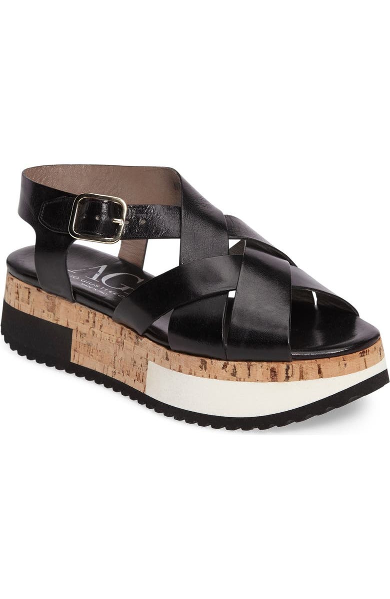 AGL Cork Platform Sandal, Main, color,
