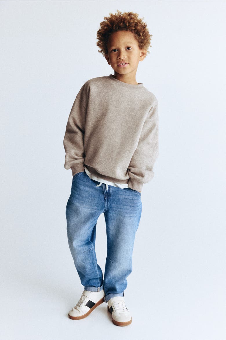 Cotton Denim Joggers, Main, color, Denim blue