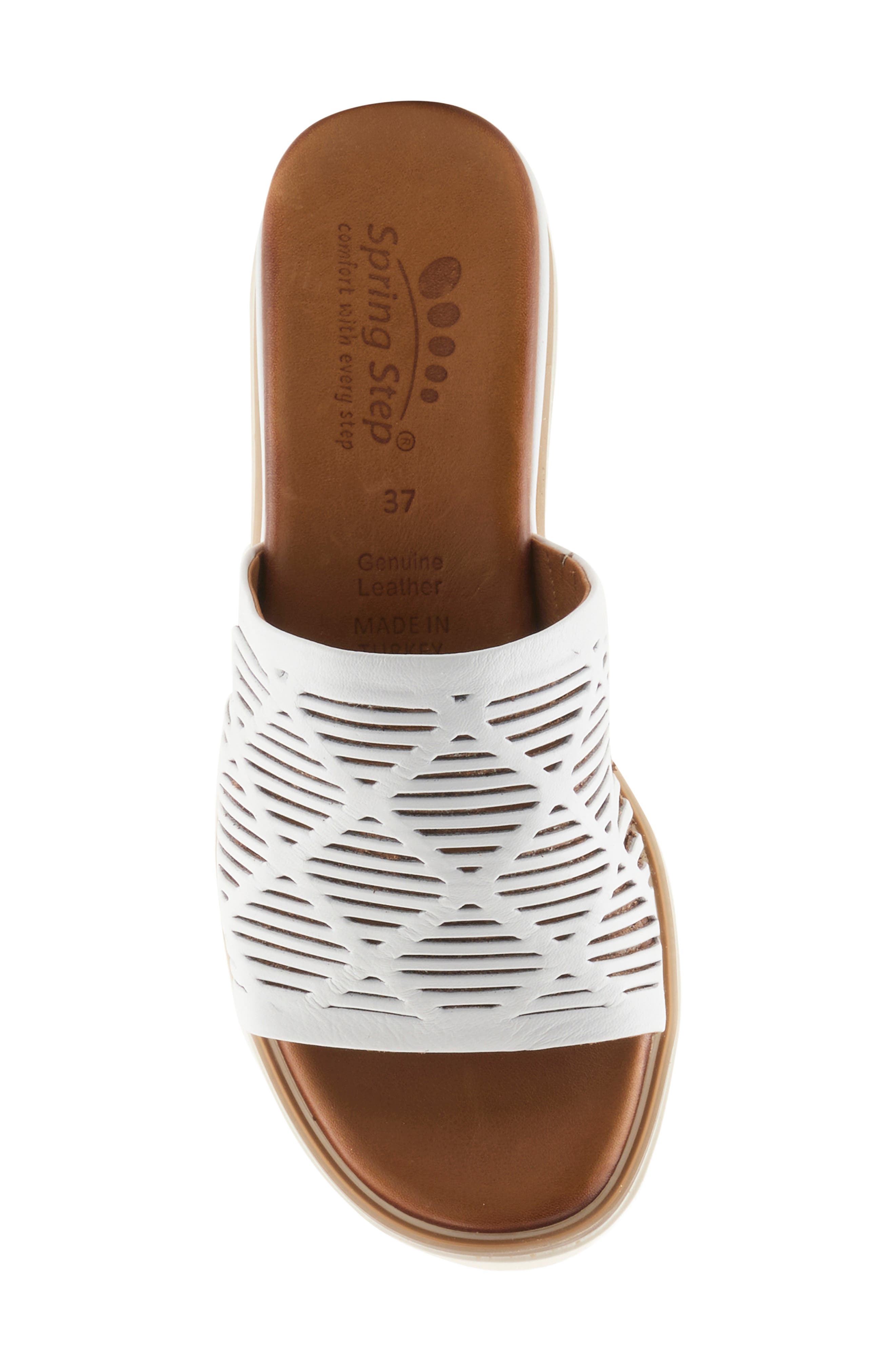 Spring Step Zali Slide Sandal, Alternate, color, White