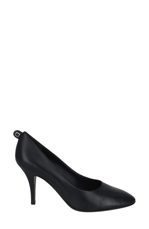 Ferragamo Judy Leather Pumps In Blue