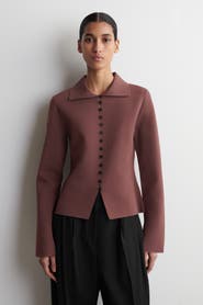 COS Waisted Milano-Knit Cardigan