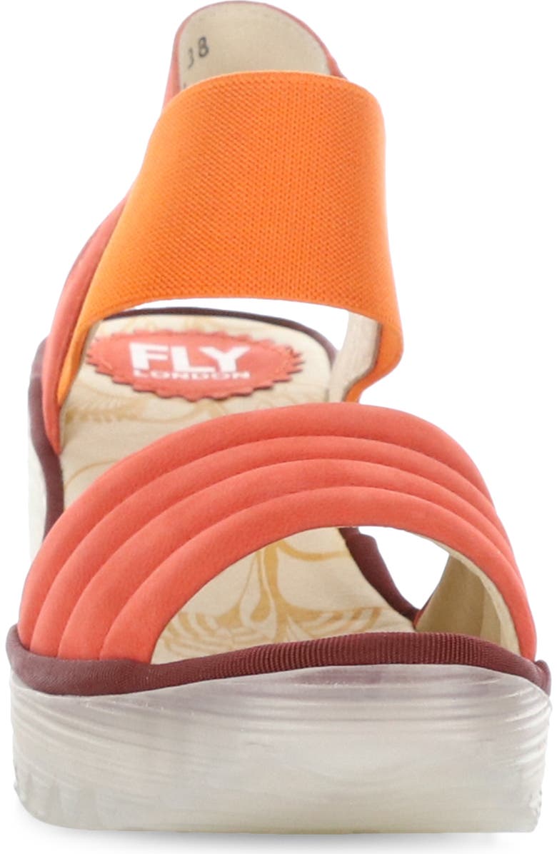 Fly London Yiko Platform Wedge Sandal, Alternate, color, 003 Devil Red Cupido