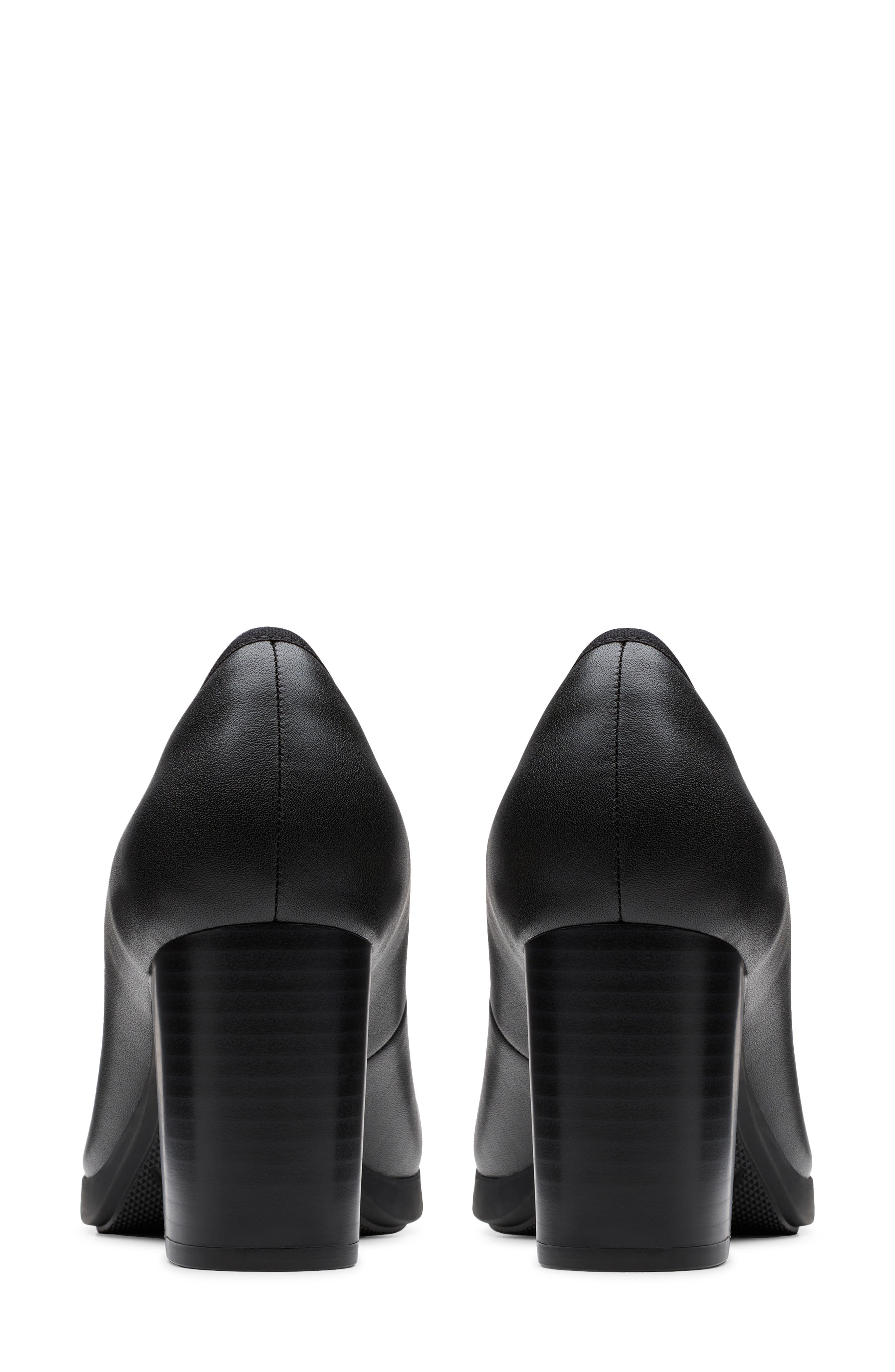 Bayla Carly Leather Pump, Alternate, color, BLACK LEATHER