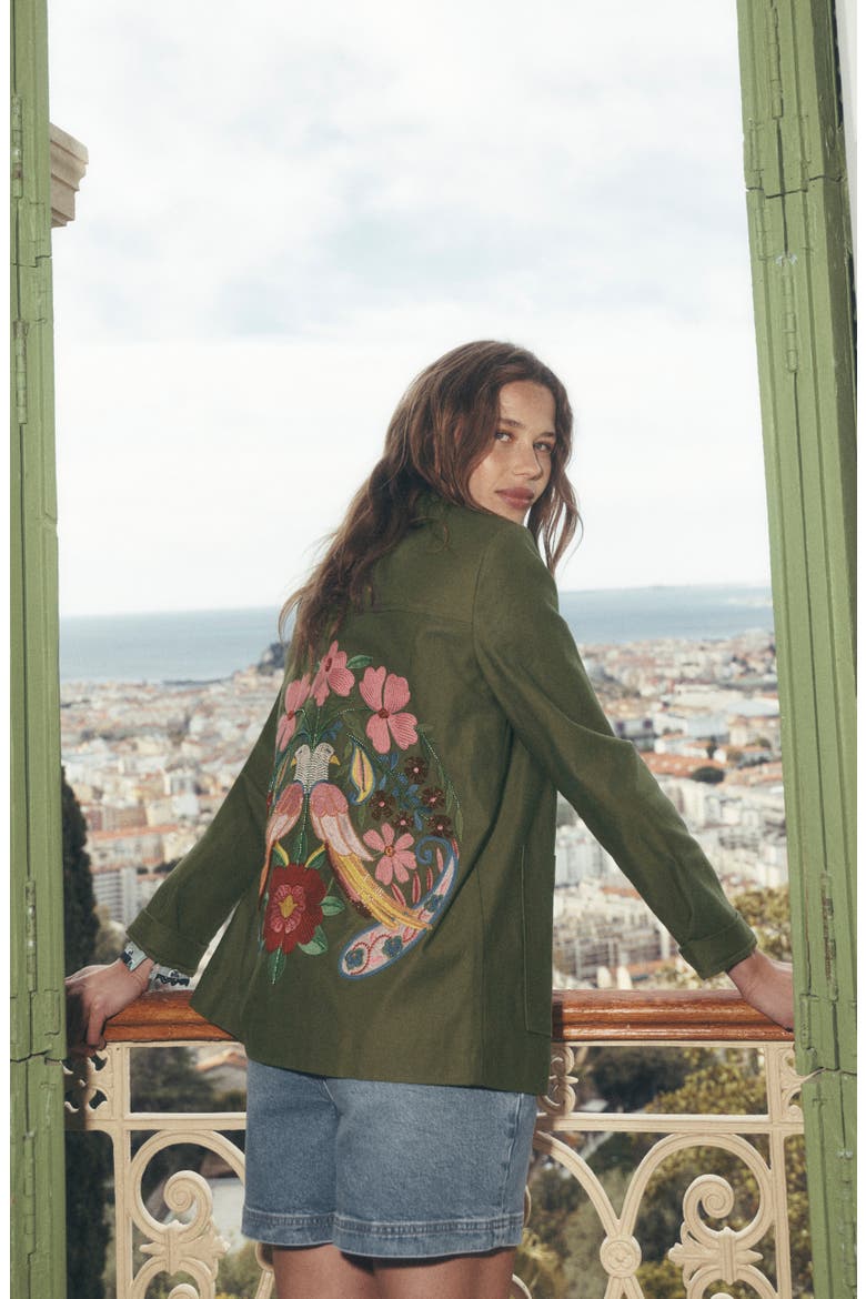Modern Chore Jacket, Alternate, color, KHAKI EMBELLISHED
