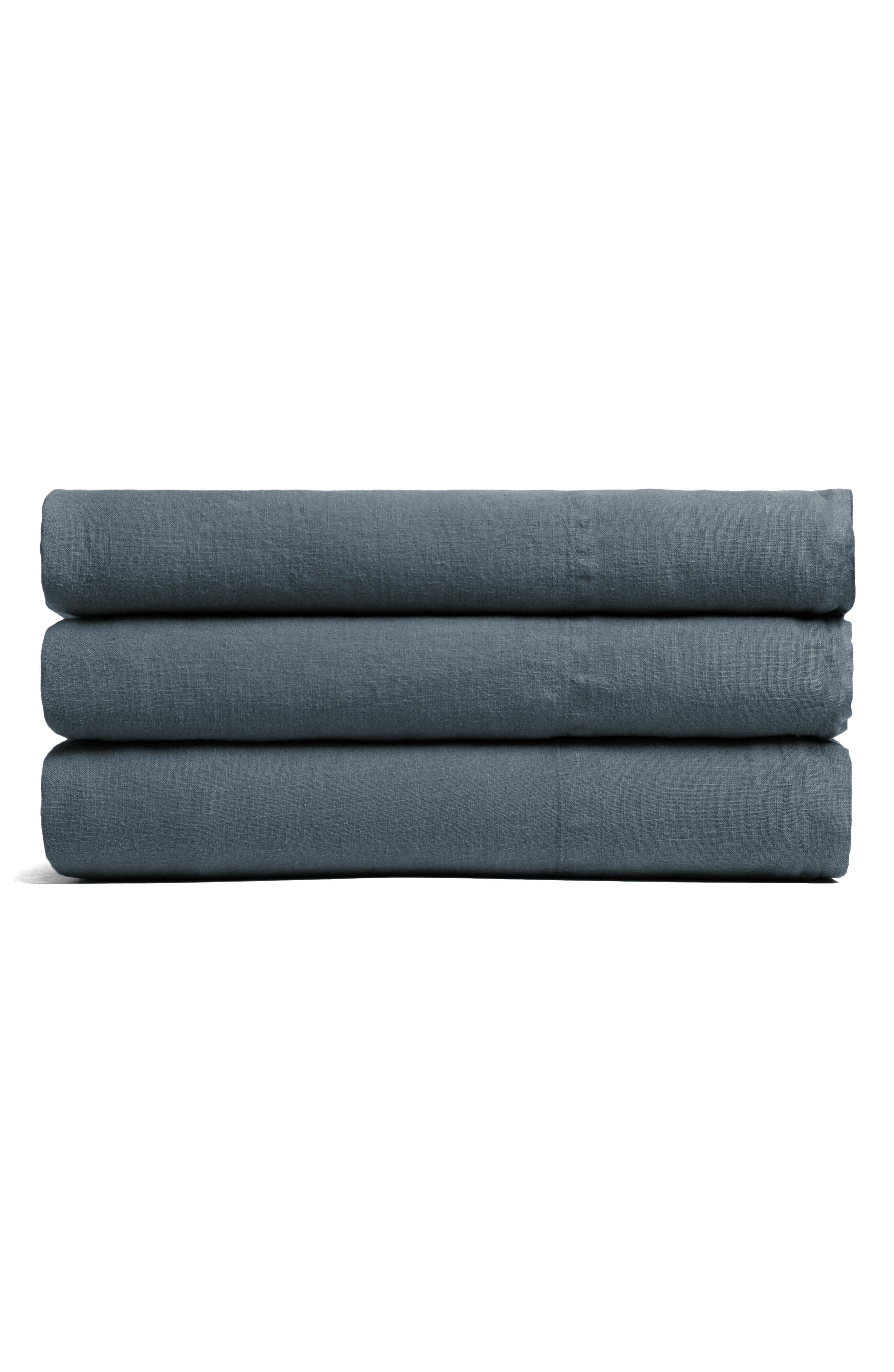 Parachute Linen Flat Sheet in Dusk 