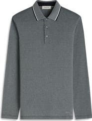Bugatchi Mercerized Cotton Long Sleeve Polo