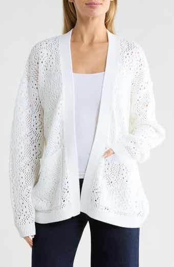 Beckham Open Front Openwork Cardigan