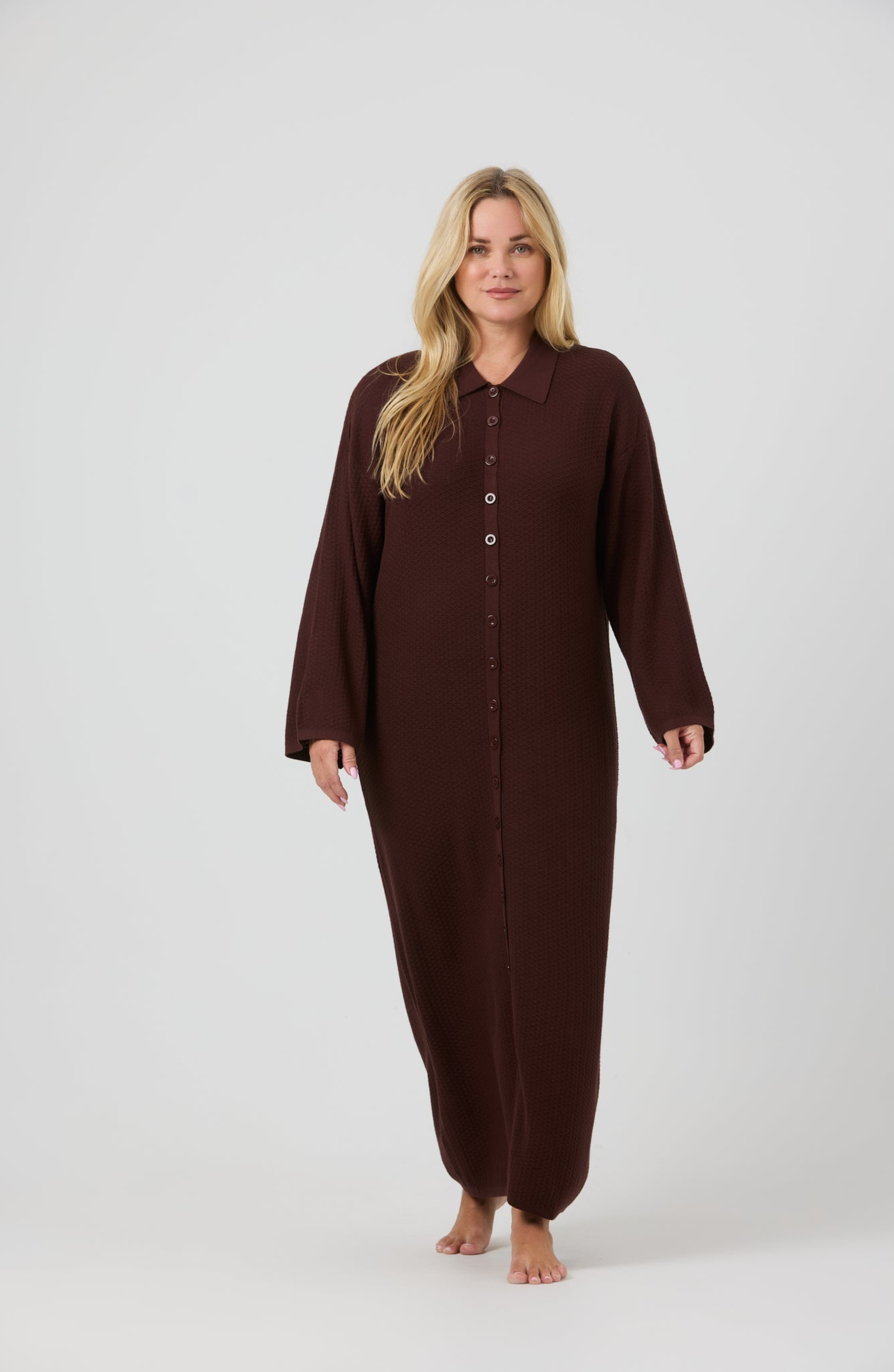 By Tess Collection Katie Dress In Brown