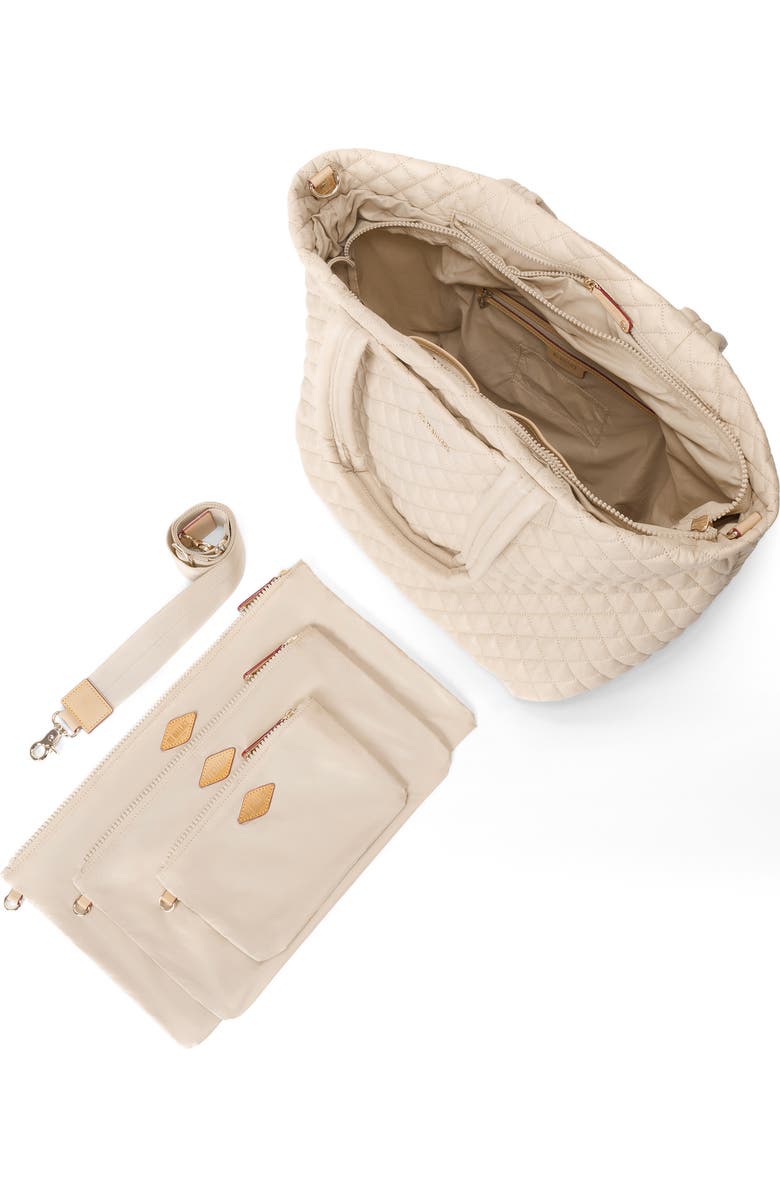 MZ Wallace Deluxe Large Metro Tote, Alternate, color, Buff