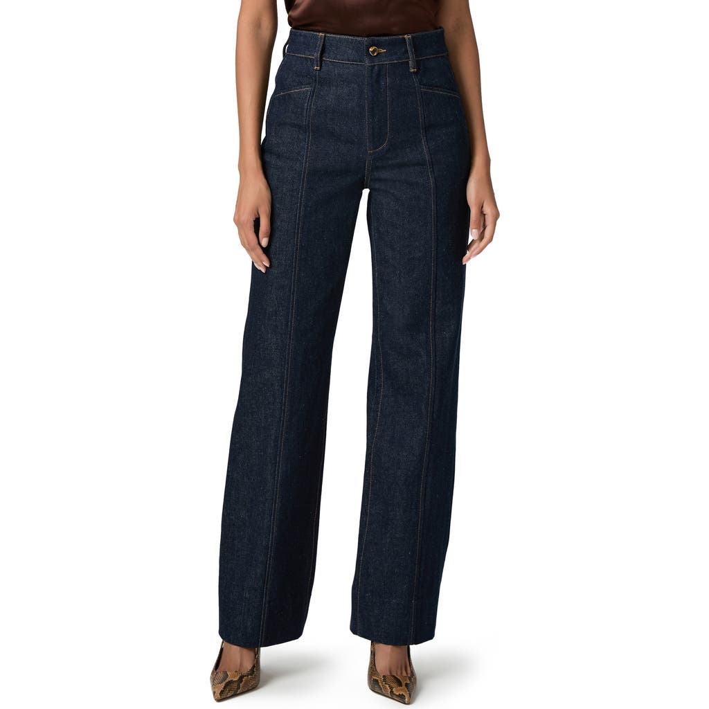 Paige Womens Skye Straight-leg Denim Trousers Saville In Blue