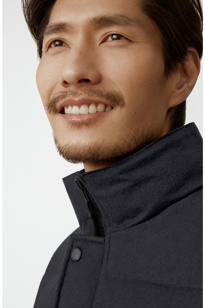 Garson Recycled Wool Blend Down Vest, Alternate, color, ATLANTIC NAVY MELANGE