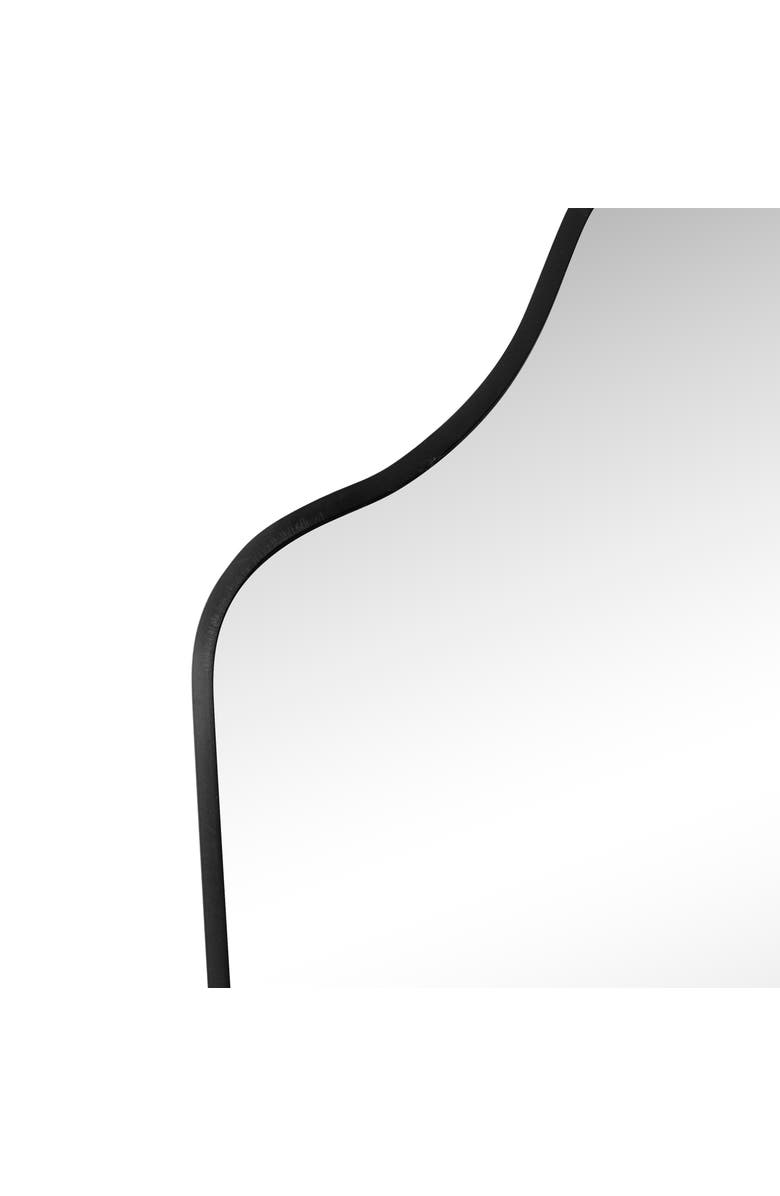 JONATHAN Y Lindie Medium Scalloped-Top Metal Framed Wall Mounted Mirror, Alternate, color,