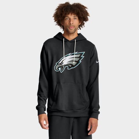 Men's Nike Black Philadelphia Eagles Sideline Standard Issue Initial Home Dri-FIT Hoodie