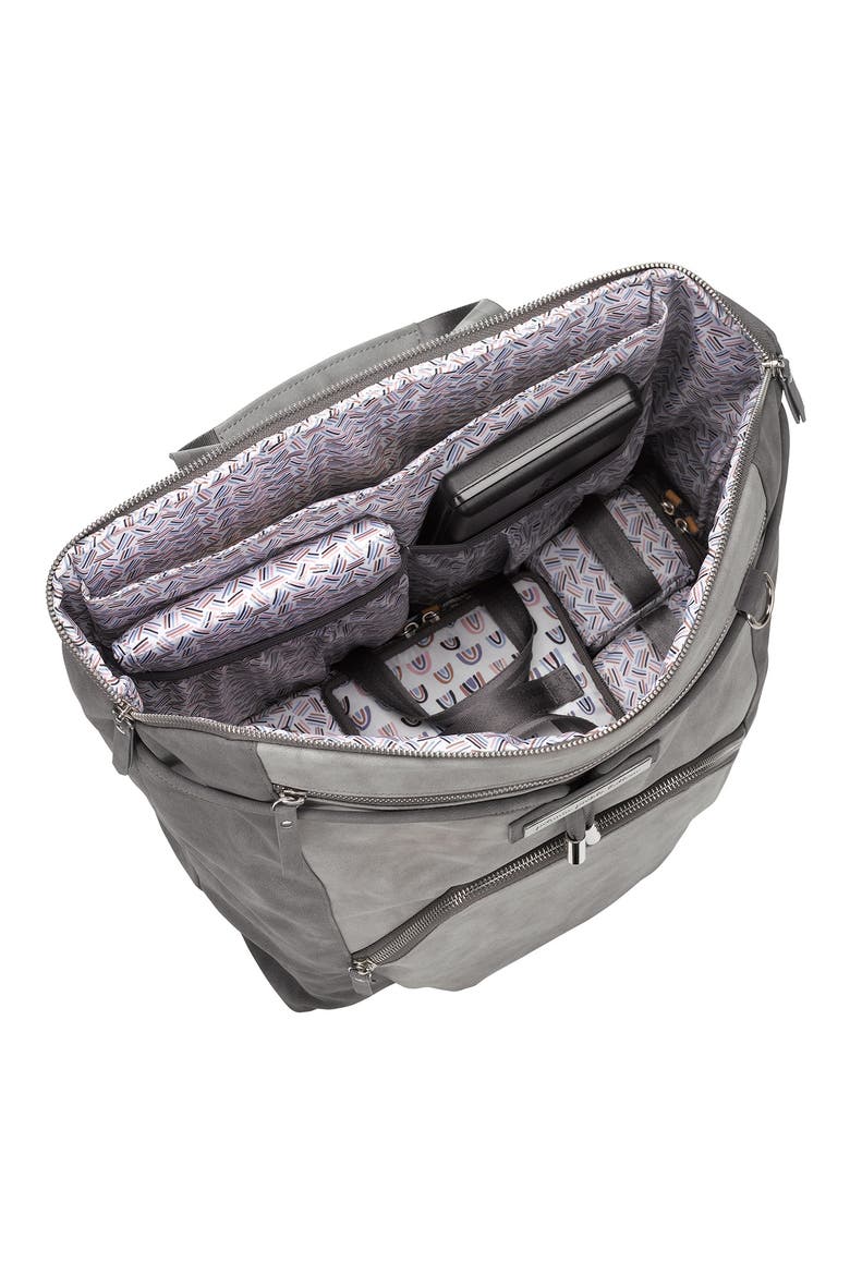 Convertible Diaper Backpack, Alternate, color, PEWTER