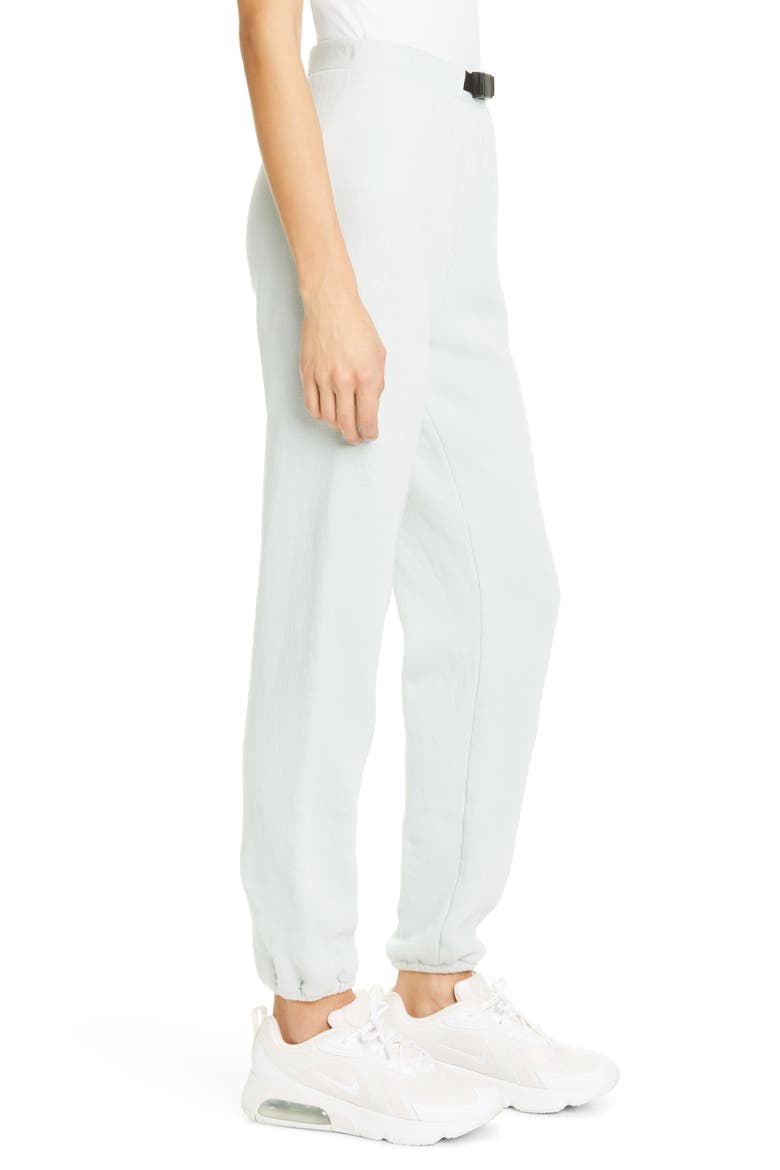 Belted Cotton Blend Sweatpants, Alternate, color, SKY
