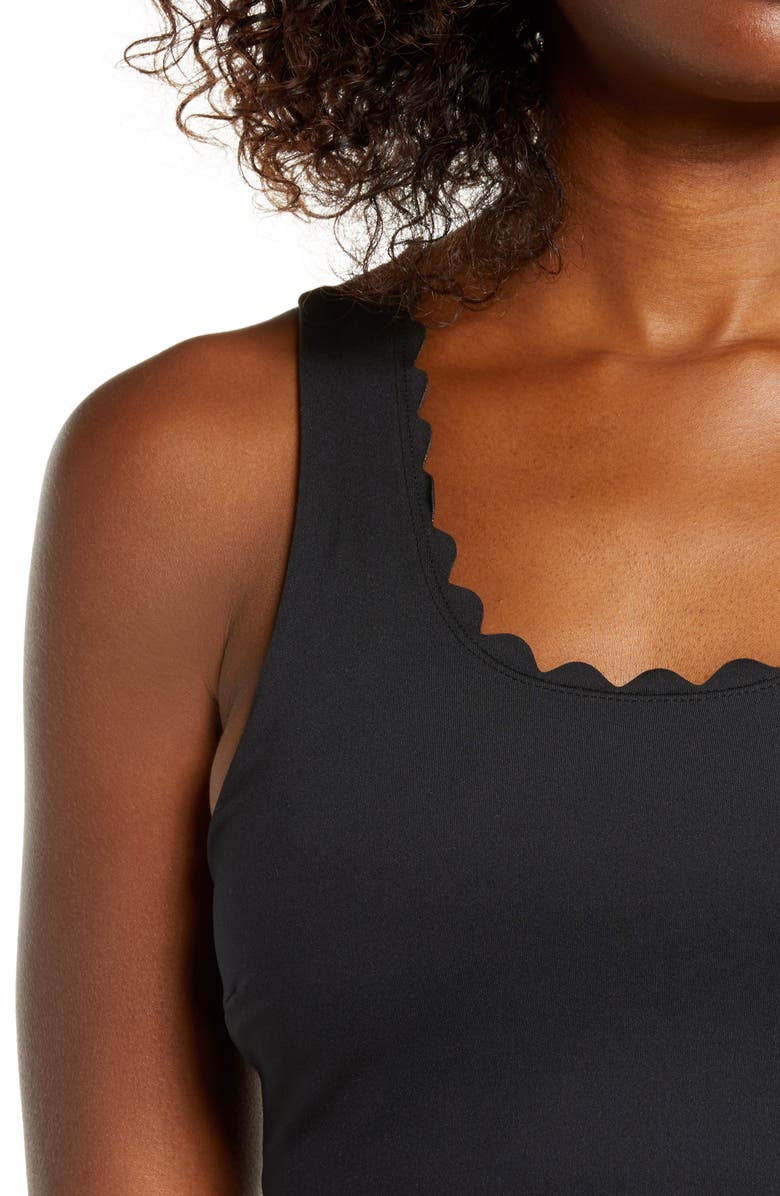 Zella Scalloped Studio Lite Bra, Alternate, color, 