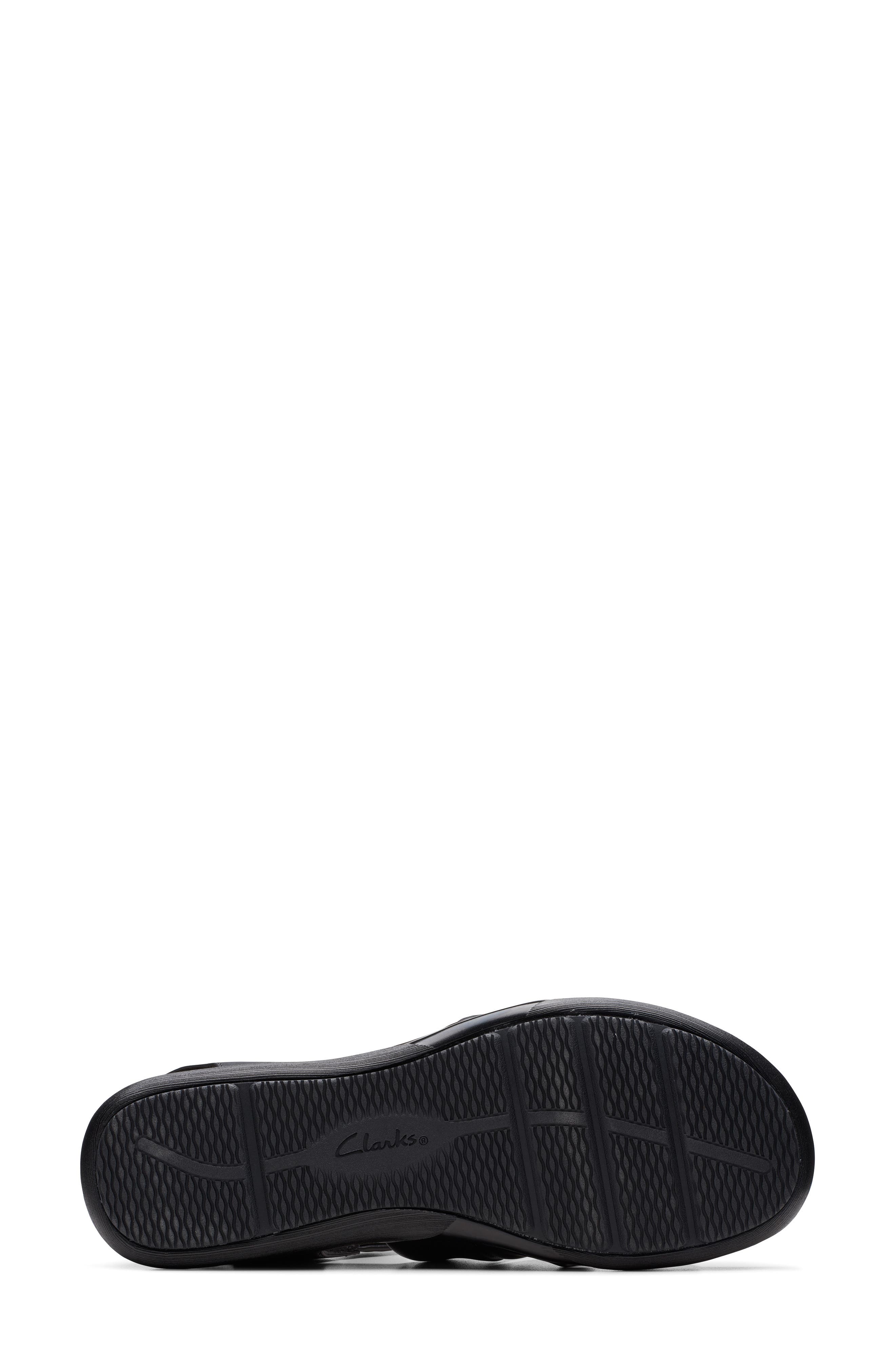 Clarks<sup>®</sup> Kitly Ave Sandal, Alternate, color, Black Leather