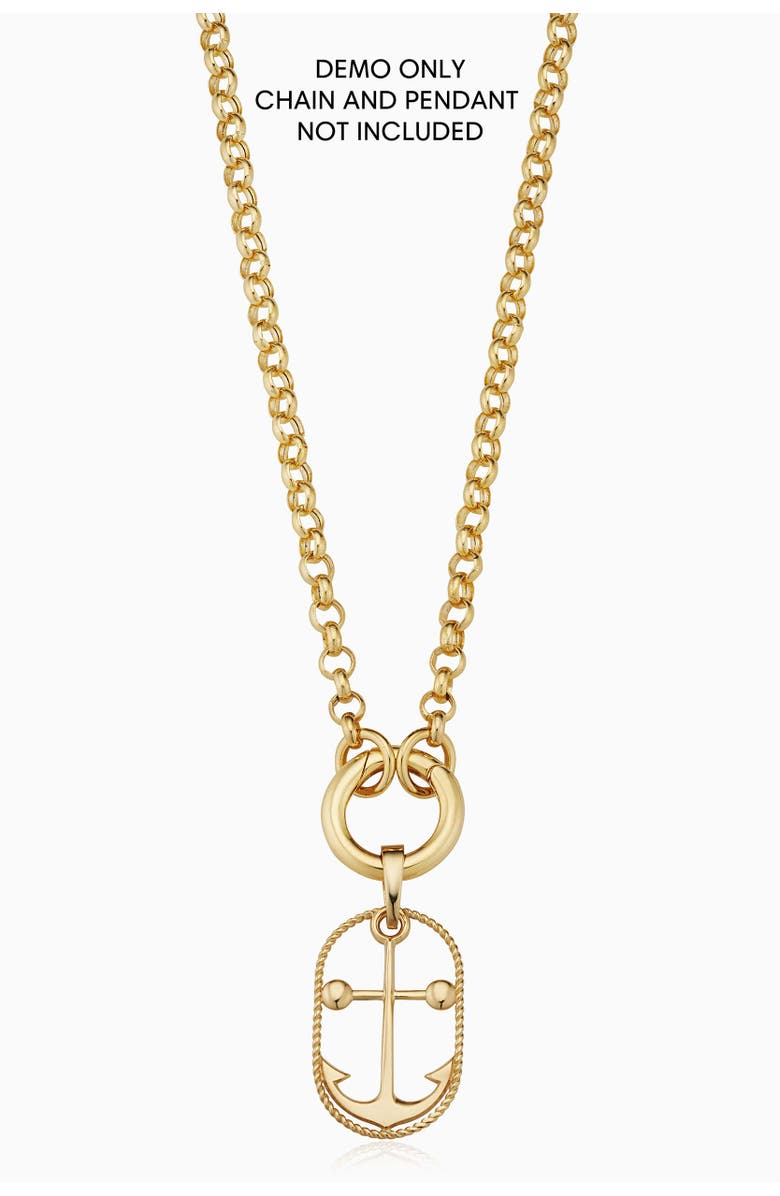 Oradina 14K Gold Connect Me Round Clasp, Alternate, color, Yellow Gold