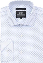 W.R.K Regular Fit Dash Print Performance Dress Shirt