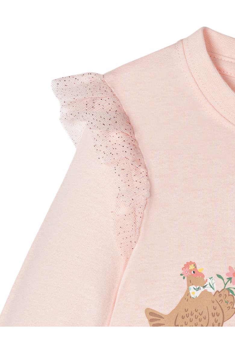 Girls' Long Sleeve T-Shirt, Alternate, color, Blush Pink