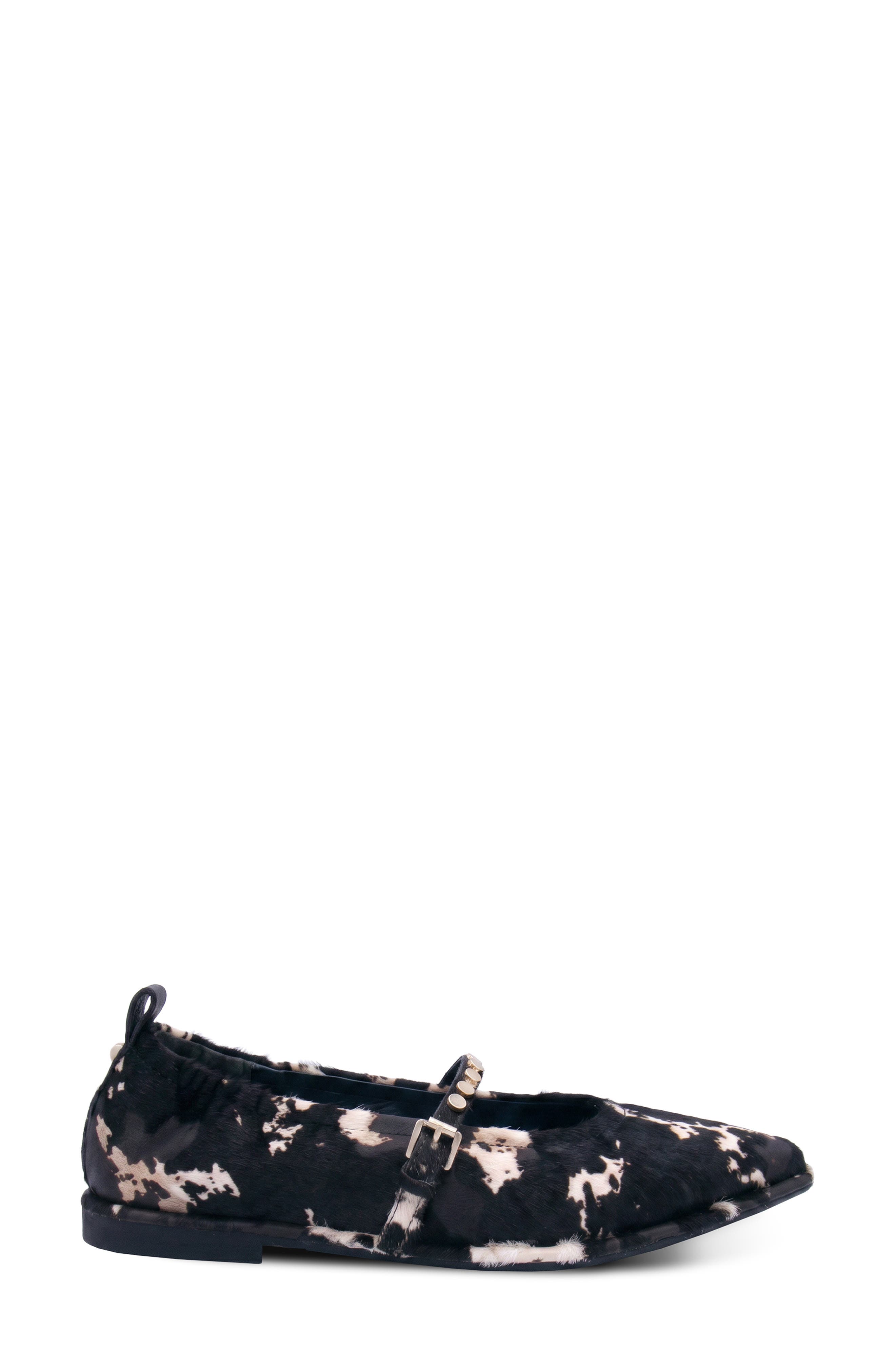 Bella Studded Mary Jane Flat, Alternate, color, BLACK EDGY