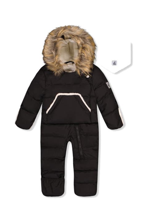 Snug Fleece Neckwarmer One Piece Snowsuit