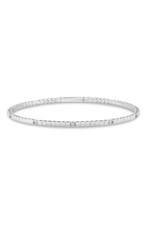 Pure Flex Cubic Zirconia Station Bracelet