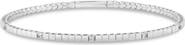 Crislu Pure Flex Cubic Zirconia Station Bracelet