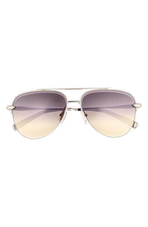 High Key Gem 59mm Gradient Aviator Sunglasses