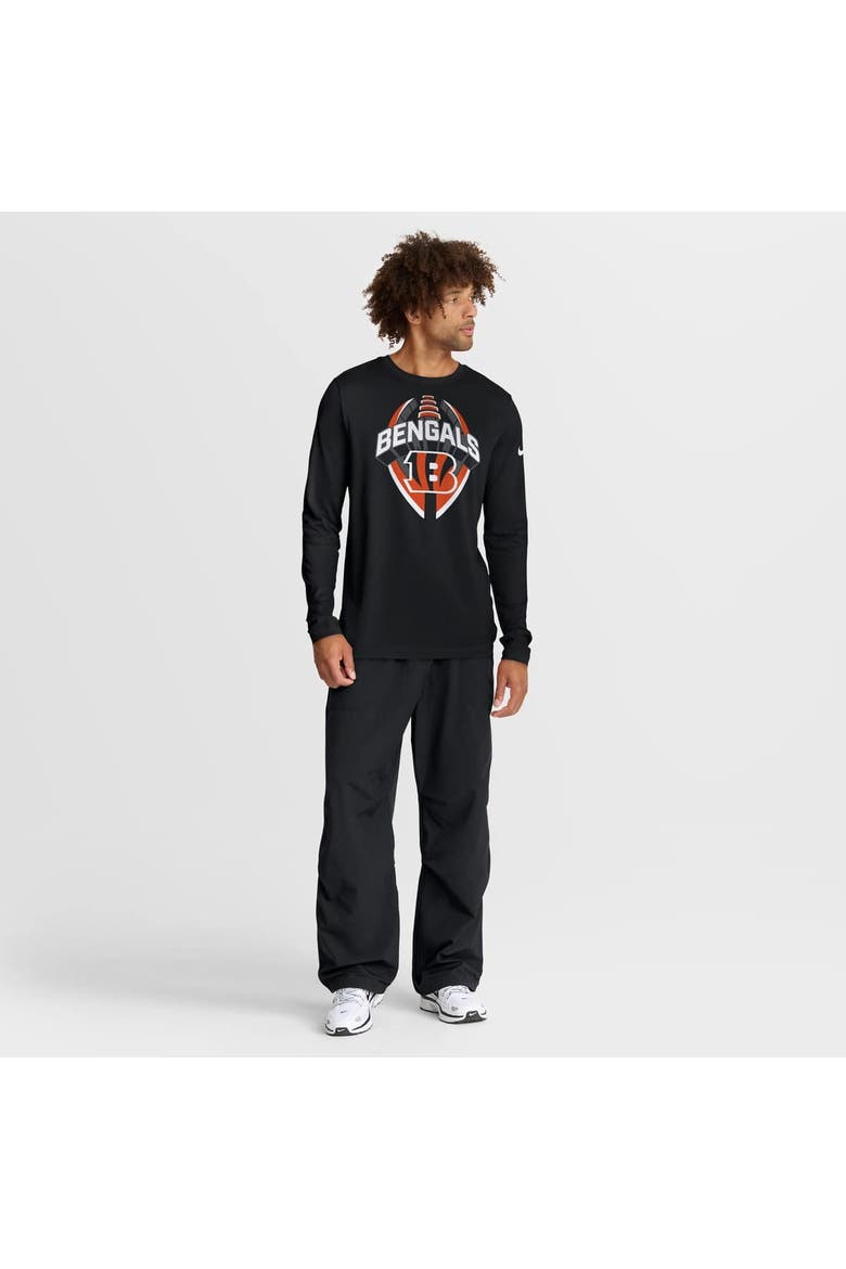 Men's Nike Black Cincinnati Bengals Primetime Legend Icon Performance Long Sleeve T-Shirt, Alternate, color, Black
