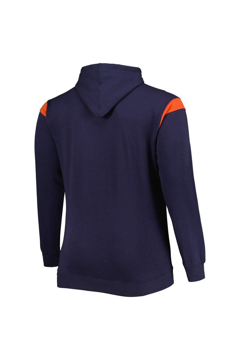 Men's Fanatics Branded Navy Chicago Bears Big & Tall Call the Shots Pullover Hoodie, Alternate, color, Navy