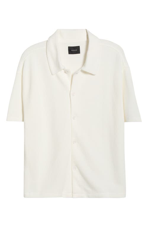 Pacsun Stone Short Sleeve Button-up Shirt In White