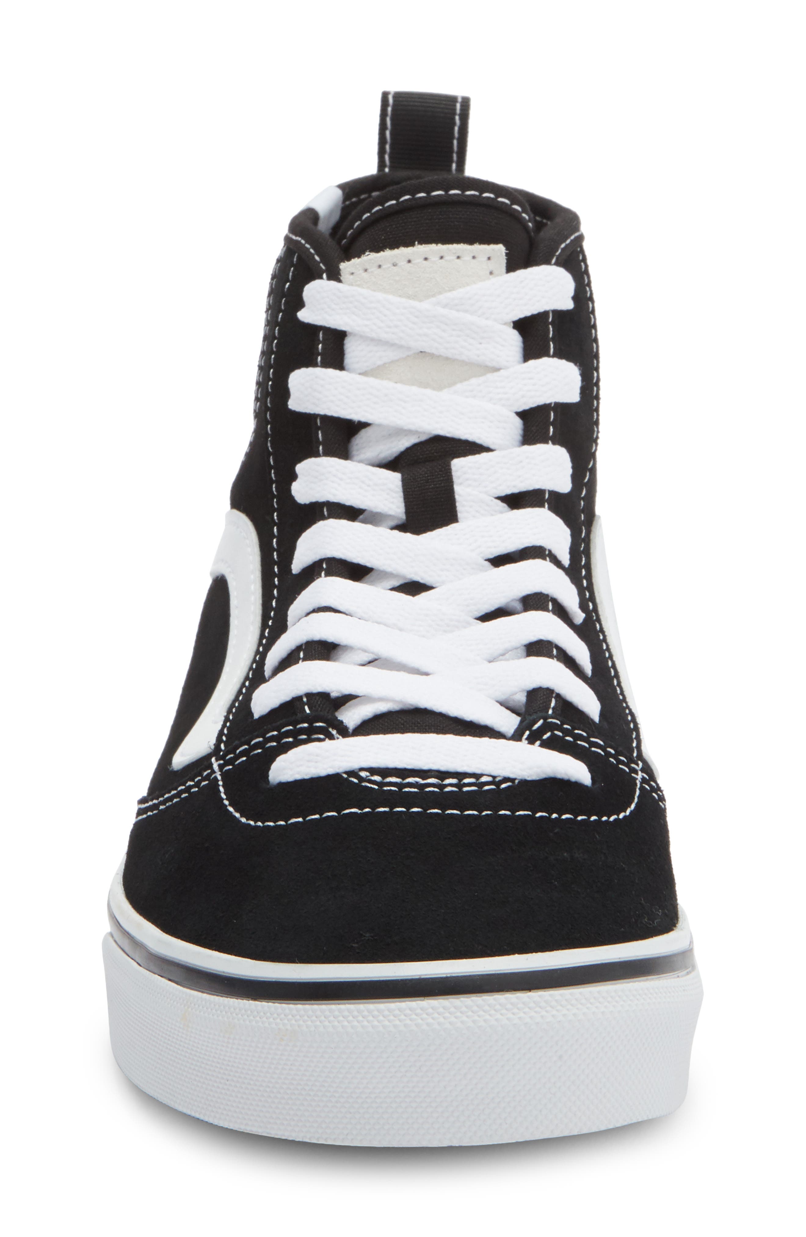 Vans Ashwood High Top Sneaker, Alternate, color, Suede/Canvas Black/White