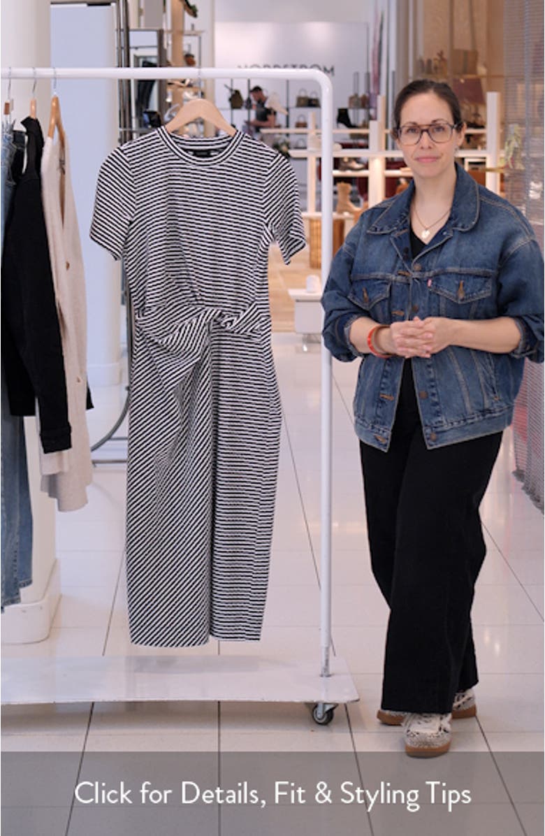 Twist Stripe T-Shirt Dress, sales video thumbnail