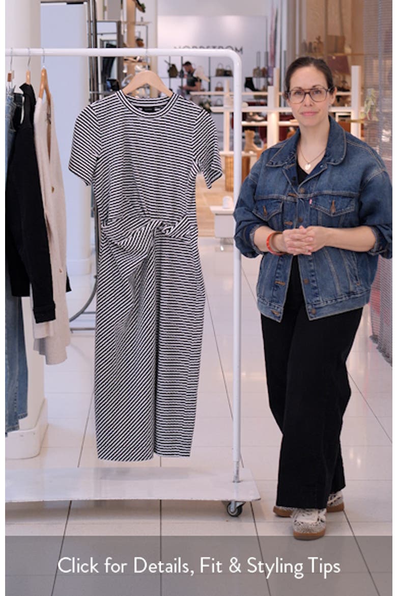 Twist Stripe T-Shirt Dress video