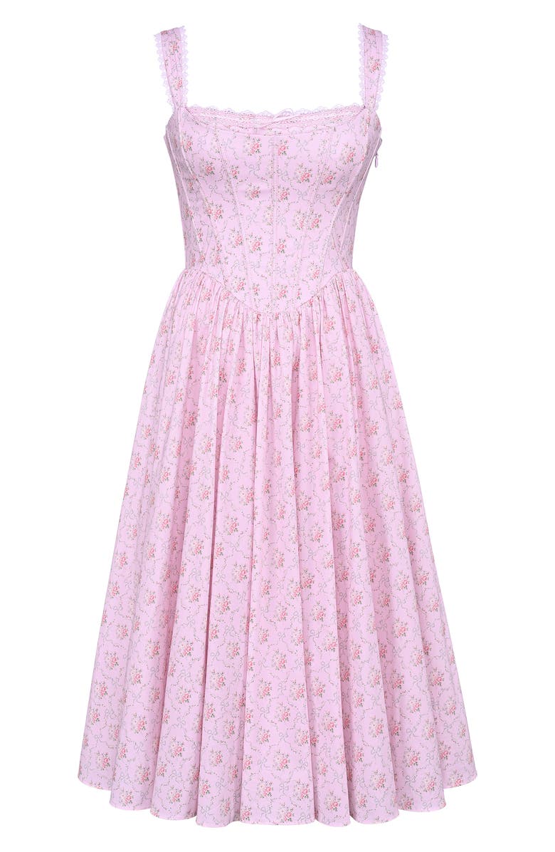 Amara Floral Print Midi Dress