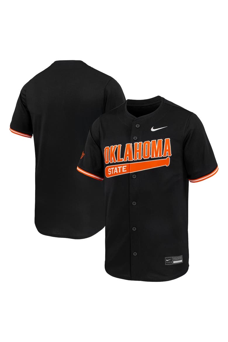 Men's Nike Black Oklahoma State Cowboys Limited Baseball Jersey, Alternate, color, Black