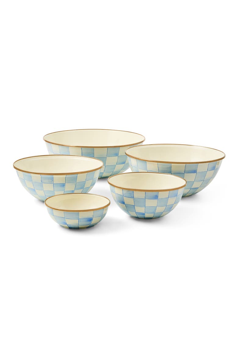 Sky Check Medium Everyday Bowl, Alternate, color, SKY CHECK