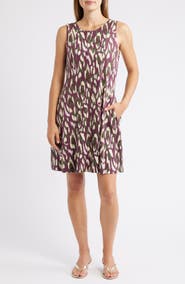 Tommy Bahama Darcy Cheetah Cove Sleeveless Fit & Flare Dress