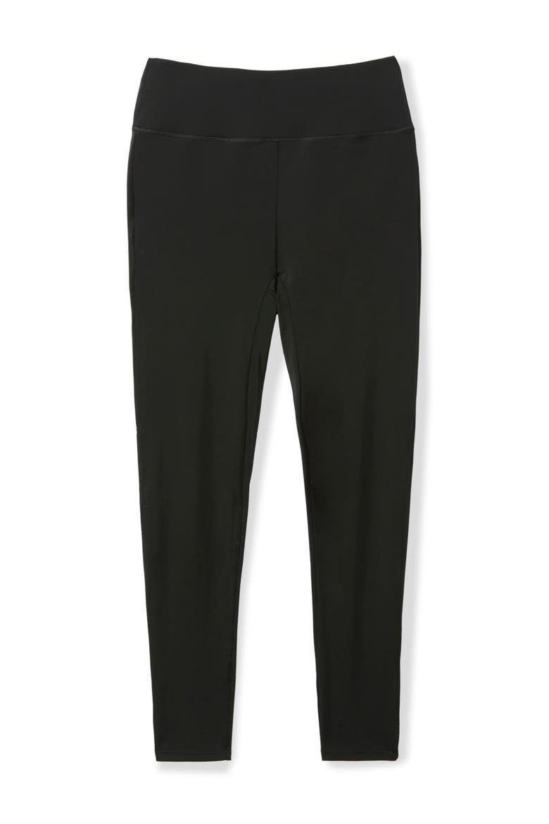 360° Powermesh High-Waist Swim Legging With Tummy Control, Alternate, color, BLACK