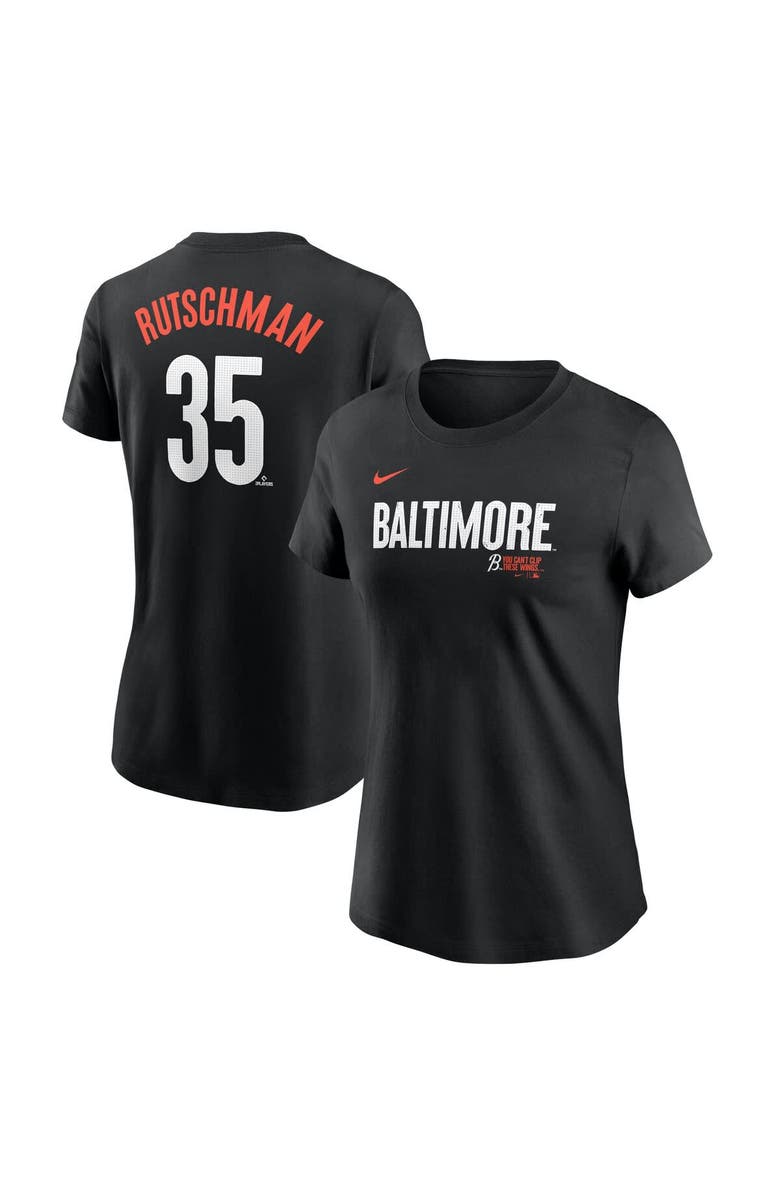 Nike Women's Nike Adley Rutschman Black Baltimore Orioles City Connect Fuse Name & Number T-Shirt, Alternate, color, Black