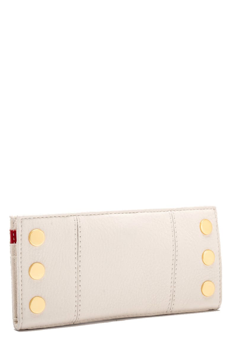 110 North Leather Wallet, Main, color, CALLA LILY/ BRUSHED GOLD