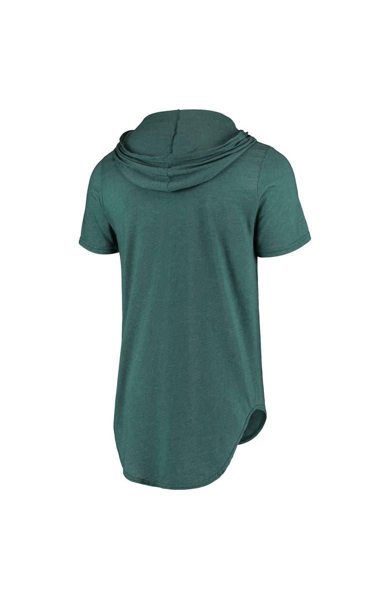 Majestic Threads Men's Majestic Threads Midnight Green Philadelphia Eagles Primary Logo Tri-Blend Hoodie T-Shirt, Alternate, color, 