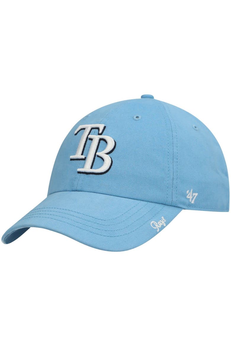Women's '47 Light Blue Tampa Bay Rays Team Miata Clean Up Adjustable Hat, Main, color, Light Blue
