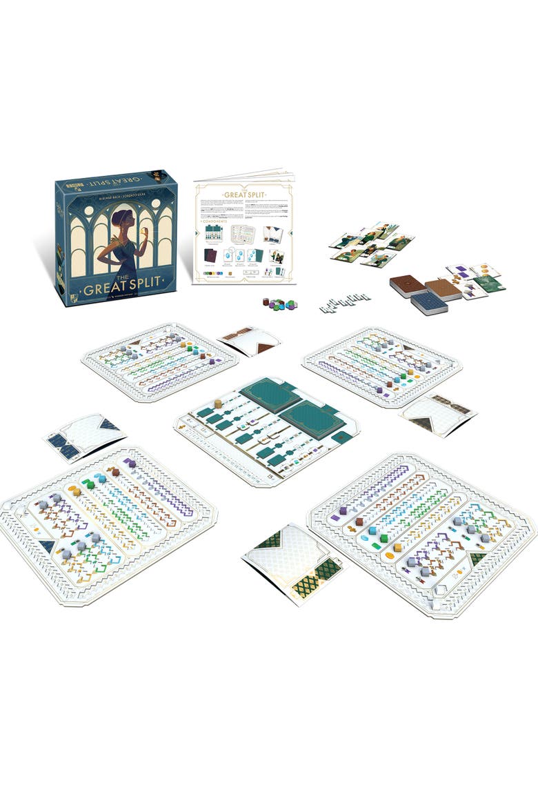 The Great Split English Card Drafting Board Game, Alternate, color, Multicolored