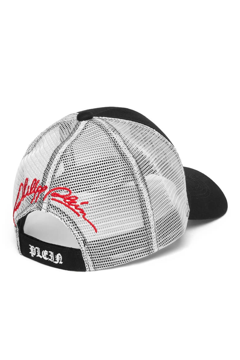 Mesh Baseball Cap Plein Trucks Unisex, Alternate, color, black