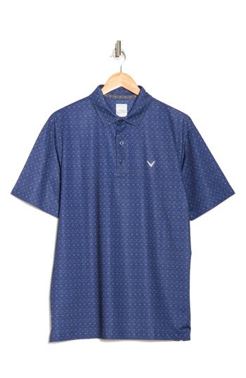 Callaway Chevron Print Twill Polo