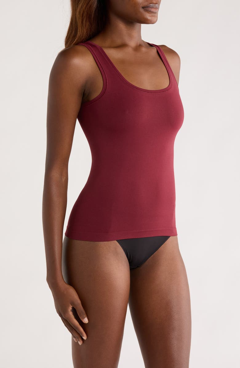 Nordstrom Seamless Layering Tank, Alternate, color, Burgundy Field