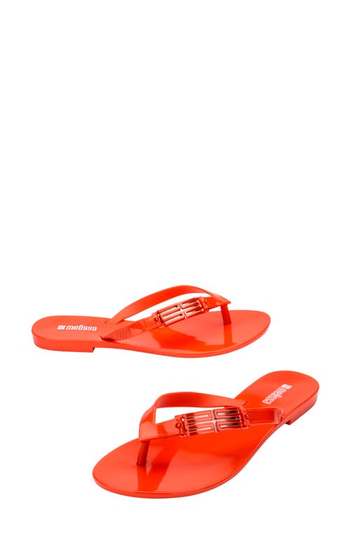Shop Melissa Harmonic Flip Flop In Red