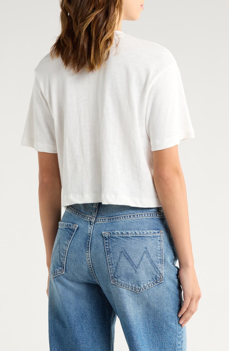 Junk Food Game Time NFL Seattle Seahawks Crop Distressed Graphic T-Shirt, Alternate, color, Vintage White